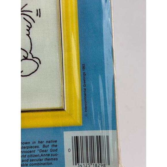 Lot of 2 Dear God Kids Creative Moments Stitchery 6 X 8 Frame Cross Stitch 1980s - Picture 3 of 8